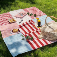 Portable Waterproof Picnic Blanket Sandproof Beach Mat for Outdoor Camping Park Grass