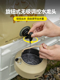 Portable Folding Water Bag for Outdoor Camping and Hiking, Large Capacity Thickened Water Container