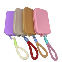 Silicone Square Portable Mini Coin Purse Multi-functional Cosmetic Storage Bag