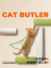 Wall-Mounted Cat Scratching Post and Climbing Shelf for Indoor Cats, Vertical Sisal Scratcher Toy