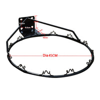 Adult Outdoor Wall-Mounted Basketball Hoop with 45cm Inner Diameter