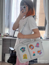 Unique Design Monster Patch Laptop Bag 16-inch Women's Computer File Storage Handbag
