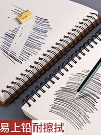 Thick Hardcover Spiral Sketchbook for Artists and Students, A4/A3/16K/32K Drawing Pad