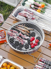 Portable Disposable Smokeless Charcoal Grill for Outdoor Camping and Home Use
