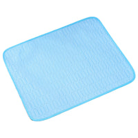 Pet Cooling Mat for Dogs and Cats, Breathable Ice Silk and Latex Summer Sleeping Pad