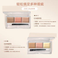 Armosu 3-Color Concealer Palette for Dark Circles, Acne Scars, Spots, and Blemishes - Waterproof Face Contour & Brighten