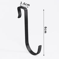Stainless Steel Pegboard Hooks for Kitchen and Balcony Storage Shelves, No-Drill Installation