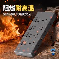 Wall-Mounted Expandable Power Strip with Independent Switches, 86-Type Multi-Functional Socket Extender