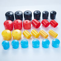 Soft PVC Rubber End Caps for Round Pipes - Dustproof, Waterproof, High-Temperature Resistant Threaded Silicone Protective Covers