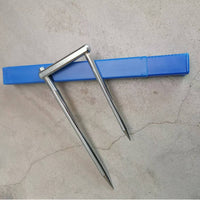 Winter Fishing Umbrella Ground Insert Stand, Metal Fishing Rod Holder Accessory