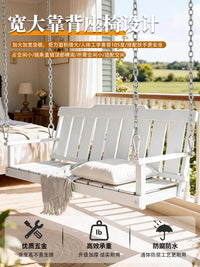 Indoor Wooden Hanging Swing Chair for Kids and Adults, Relaxing Hammock Basket for Living Room Balcony