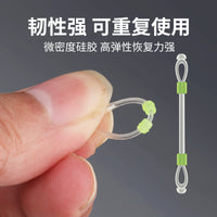 Silicone Fishing Line Splitter Anti-Tangle Double Hook Spacer for Sub-Lines