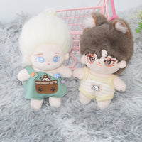 10cm Cotton Doll Clothes Set - Casual Sportswear & Dresses for Plush Dolls