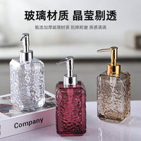Refillable Glass Soap Dispenser Bottle with Pump for Shampoo, Lotion, and Liquid Soap