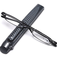 Portable Pen-Style Blue Light Blocking Reading Glasses with Pen Clip