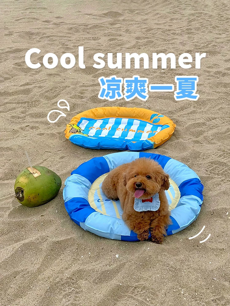 Pudding Sister Pet Cooling Mat for Cats and Dogs, Summer Ice Pad Bed