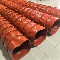 High-Temperature Silicone Coated Fabric Duct Connector for HVAC Systems