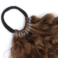 Curly Ponytail Extension Synthetic Hairpiece with Elastic Band for Women