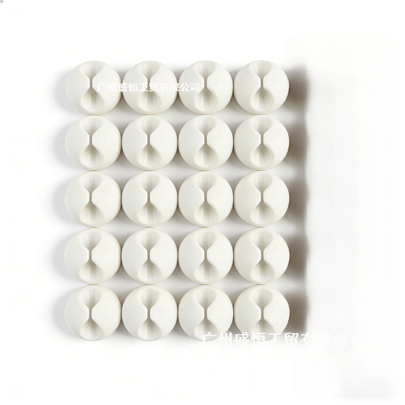Self-Adhesive Cable Organizer Clips for Data and Power Cords