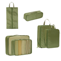 Travel Compression Packing Cubes Set for Clothes and Toiletries, Waterproof Large Capacity Organizer Bags