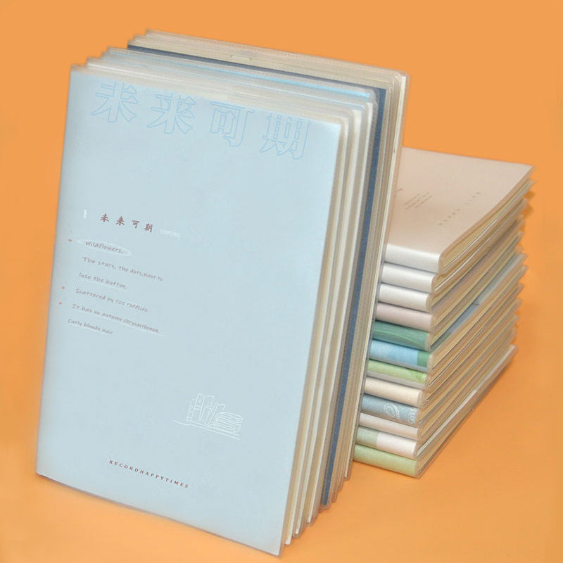 A5 Aesthetic Notebook with Protective Cover for Students and Daily Journaling