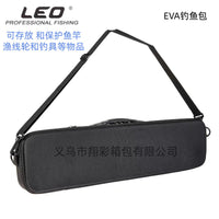 LEO EVA Hard Shell Fishing Rod and Tackle Bag with Shoulder Strap