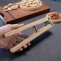 Wooden Peanut Sheller and Nut Cracker Tool for Home Use