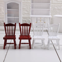 1:12 Dollhouse Miniature Windsor Dining Chair Model Accessory