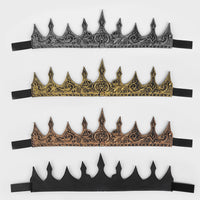 Medieval Retro King Queen Crown for Halloween Masquerade Cosplay