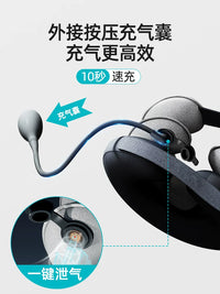 Portable Inflatable U-Shaped Travel Pillow for Neck Support