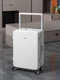Multi-functional Hardside Luggage with Spinner Wheels, USB Port, Cup Holder, and Phone Stand