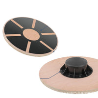 Wooden Balance Board for Kids & Adults - Non-Slip Round Fitness Trainer & Yoga Stepper