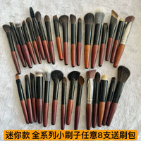 Mini Travel Makeup Brush Set with Portable Bag for Powder Blush Nose Shadow