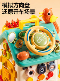 Montessori Busy House Activity Cube for Babies and Toddlers, Educational Toy for 10 Months to 1 Year Old