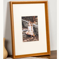 Solid Wood Photo Frame for Wall or Tabletop Display, Multiple Sizes for Posters, Puzzles, and Art Prints