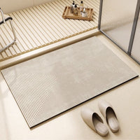 Simple Diatomaceous Earth Bath Mat Non-Slip Quick Dry Absorbent Floor Mat for Bathroom Entrance