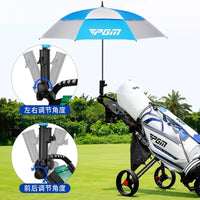 PGM Golf Push Cart with Seat, 3-Wheel Foldable Trolley for Juniors and Adults