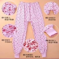 Women's Cotton Thermal Underwear Pants for Middle-Aged and Elderly, Loose Fit Warm Leggings