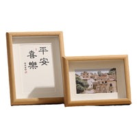 Wooden Hollow 3D Photo Frame for Tabletop or Wall Mounting, Multiple Sizes