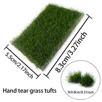 Self-Adhesive Static Grass Tufts for Dioramas and Dollhouse Landscaping