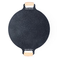 Shark Iron Teppanyaki Grill Pan for Home and Outdoor Camping, Korean Style Maifan Stone Non-stick BBQ Plate for Open Flame Cooking