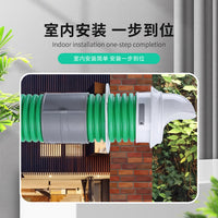 Fresh Air System Wall Vent Hood with Insect Screen and Backdraft Damper for PE Pipes