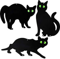 Halloween Black Cat Yard Lawn Decor Animal Silhouette Stakes Outdoor Garden Decoration