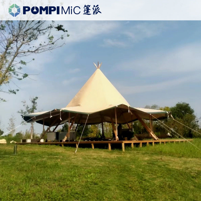 Large Tipi Tent for Glamping, Events, and Hospitality