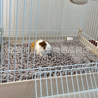 Chenille Guinea Pig Mat Soft Warm Small Pet Carpet for Rabbits and Hamsters