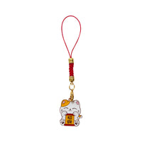 Japanese Lucky Cat Keychain Phone Strap Bag Charm
