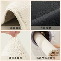 Dopamine Bay Window Cushion Faux Cashmere Non-Slip Mat for Bedroom Balcony