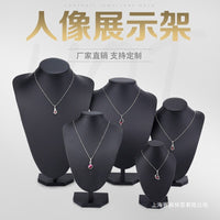 Jewelry Display Mannequin Bust Necklace Holder Stand for Storefront Showcase