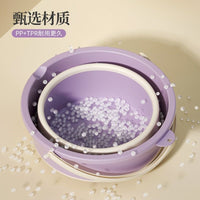 Foldable Portable Water Bucket with Handle for Car Travel Outdoor Fishing Washing