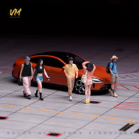 VM Miniature Figures 1/18, 1/24, 1/43, 1/64, 1/87 Scale for Car Models, Flower Pots, Fish Tanks, and Dioramas